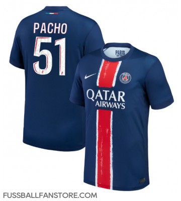 Paris Saint-Germain Willian Pacho #51 Replik Heimtrikot 2024-25 Kurzarm